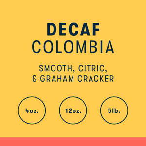 Decaf, Colombia - Natural Water Process Coffee - RIVET Coffee
